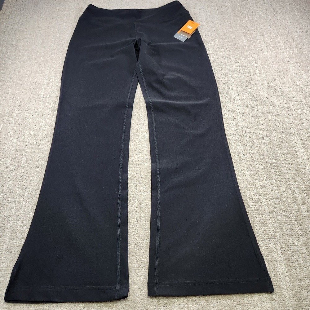 Lucy Flex Pants Women Small Flare Leg High Rise Black Gorpcore Tech Hiking NEW